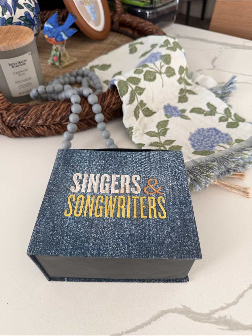 Singers & Songwriters Decorative Book-Style Box - Blue